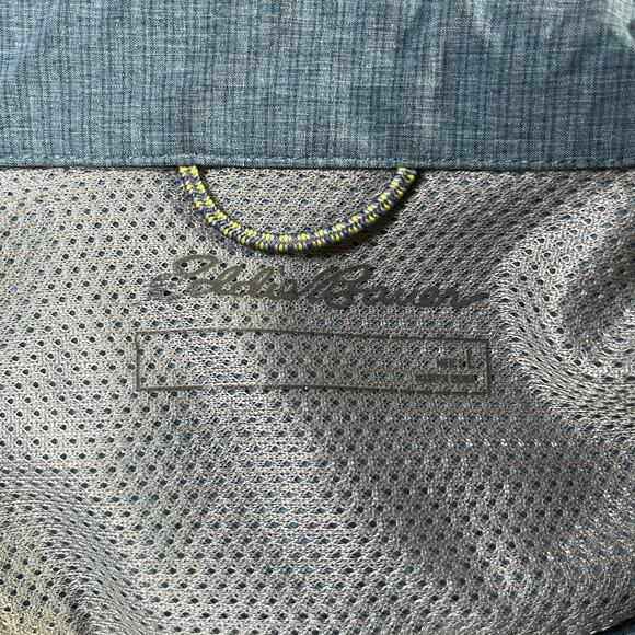 Eddie‎ Bauer Shirt Mens Large Blue Long Sleeve Button Up Casual Outdoor Pockets - Picture 5 of 8